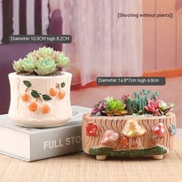 image-Succulent Bonsai Braised Purple Sand Simple Small Flower Pot