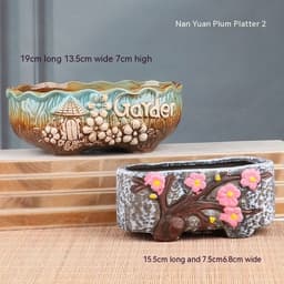 image-Succulent Bonsai Braised Purple Sand Simple Small Flower Pot