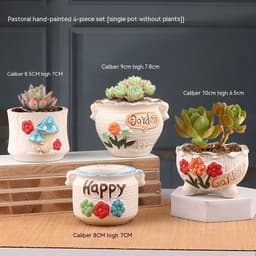 image-Succulent Bonsai Braised Purple Sand Simple Small Flower Pot