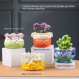 image-Succulent Bonsai Braised Purple Sand Simple Small Flower Pot