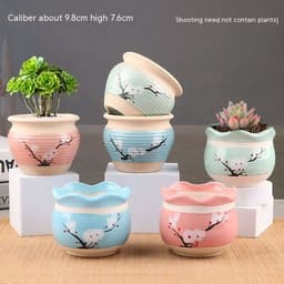 image-Succulent Bonsai Braised Purple Sand Simple Small Flower Pot