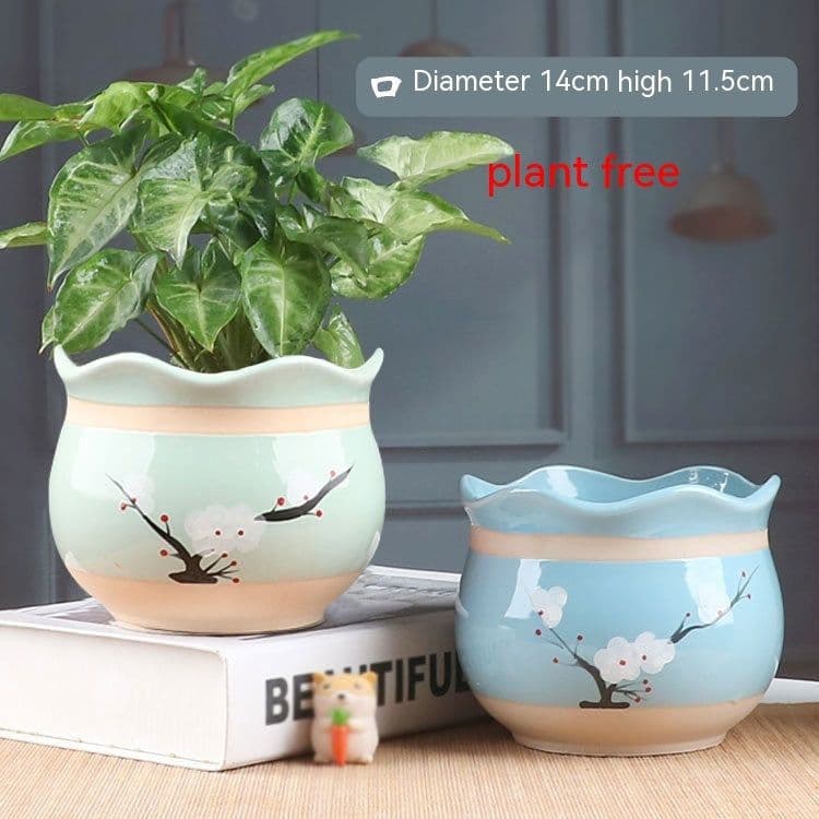 image-Succulent Bonsai Braised Purple Sand Simple Small Flower Pot