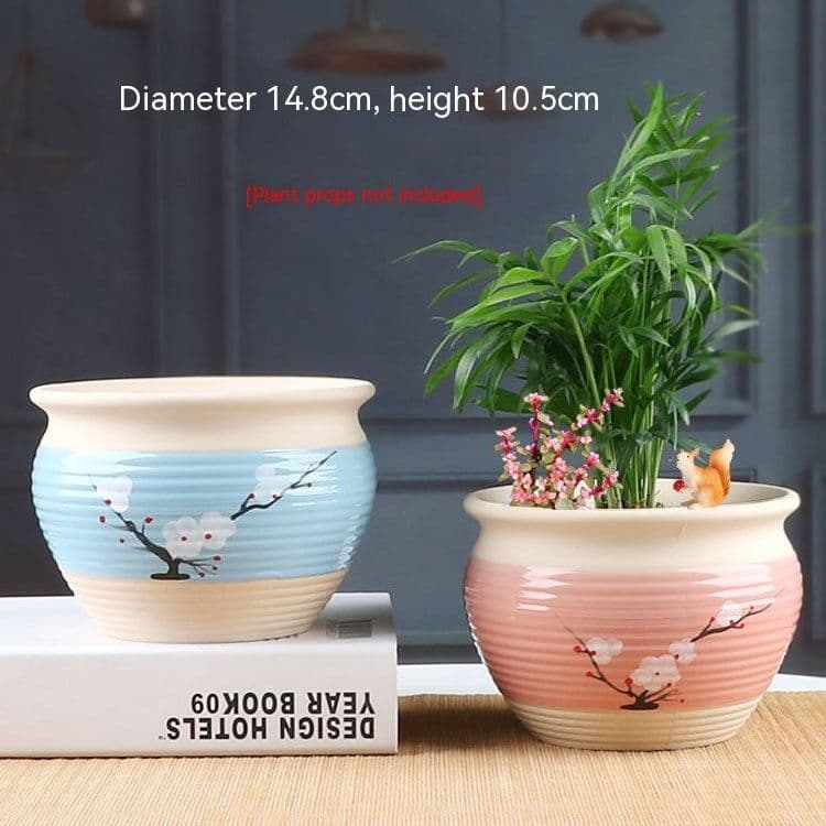 image-Succulent Bonsai Braised Purple Sand Simple Small Flower Pot