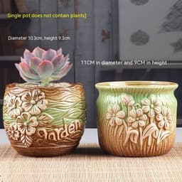 image-Succulent Bonsai Braised Purple Sand Simple Small Flower Pot