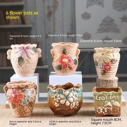 image-Succulent Bonsai Braised Purple Sand Simple Small Flower Pot