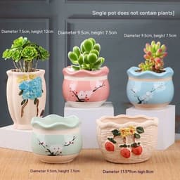 image-Succulent Bonsai Braised Purple Sand Simple Small Flower Pot