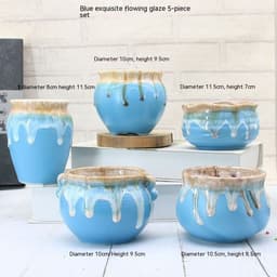 image-Succulent Bonsai Braised Purple Sand Simple Small Flower Pot