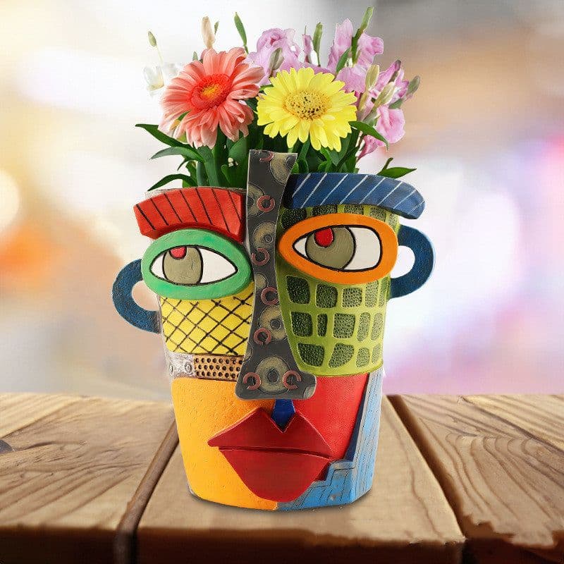 image-Outdoor Courtyard Crafts Funny Flowerpot Decoration