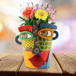 image-Outdoor Courtyard Crafts Funny Flowerpot Decoration