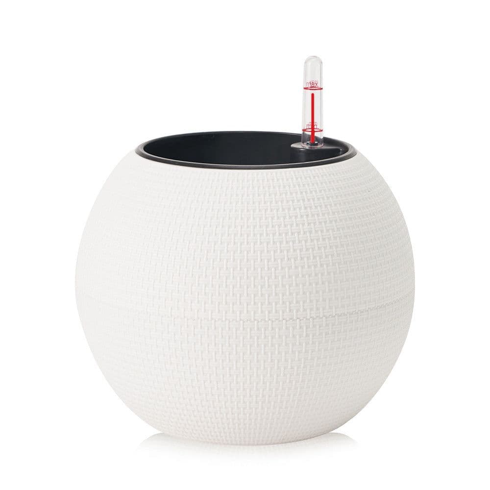 image-Rattan-like Self-absorbent Succulent Pot Planting Resin Flowerpot