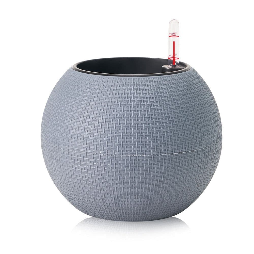 image-Rattan-like Self-absorbent Succulent Pot Planting Resin Flowerpot