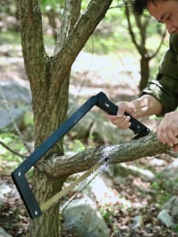 image-Wood Portable Strap Detachable Aluminum Alloy Handheld Folding Saw