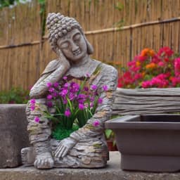 image-Resin Zen Buddha Statue Flower Pot Courtyard Landscape Balcony Layout Garden Decoration
