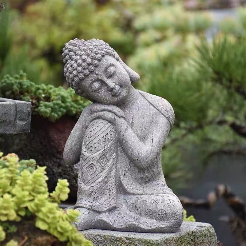 image-Resin Zen Buddha Statue Flower Pot Courtyard Landscape Balcony Layout Garden Decoration