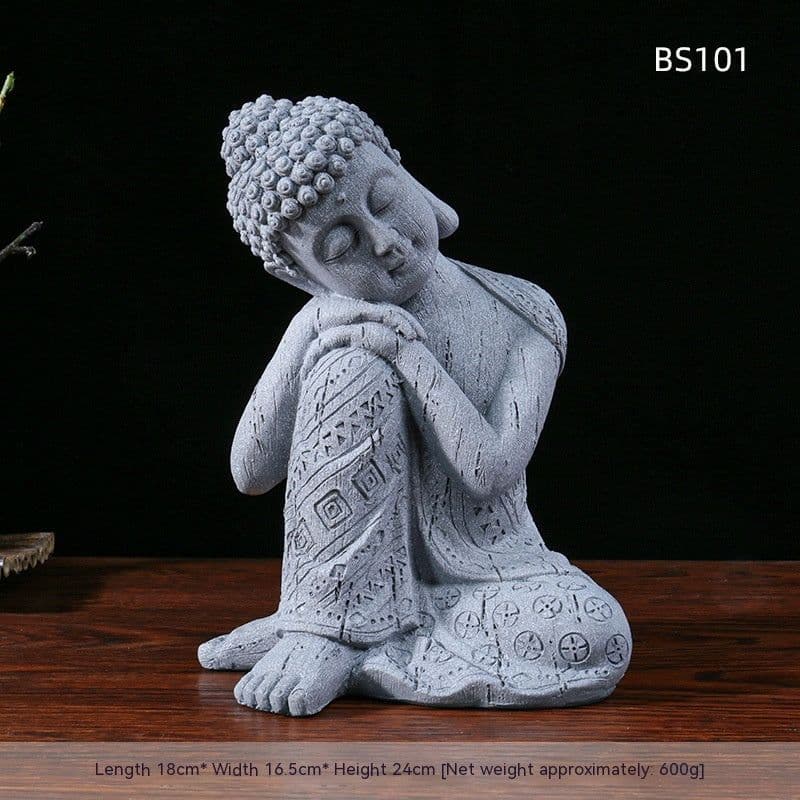 image-Resin Zen Buddha Statue Flower Pot Courtyard Landscape Balcony Layout Garden Decoration