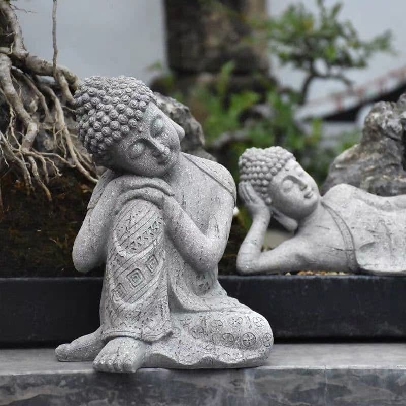 image-Resin Zen Buddha Statue Flower Pot Courtyard Landscape Balcony Layout Garden Decoration