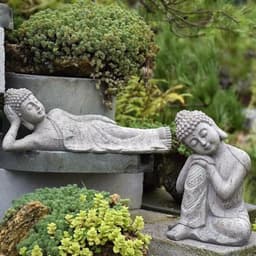 image-Resin Zen Buddha Statue Flower Pot Courtyard Landscape Balcony Layout Garden Decoration