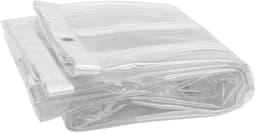image-4 Size 400gsm Heavy Duty Waterproof PVC Transparent Tarpaulin Clear Tarp Glass Tarp Balcony Tarpaulin