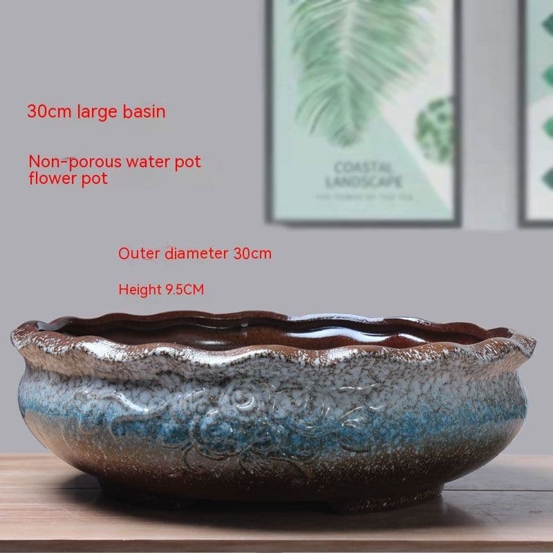 image-Non-porous Hydroponic Flowerpot Narcissus Hydrocotyle Household