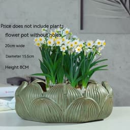 image-Non-porous Hydroponic Flowerpot Narcissus Hydrocotyle Household