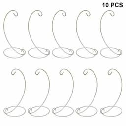 image-10PCS Metal Plant Pot Flower Bauble Holder Ornament Hanging Display Stand Hanger