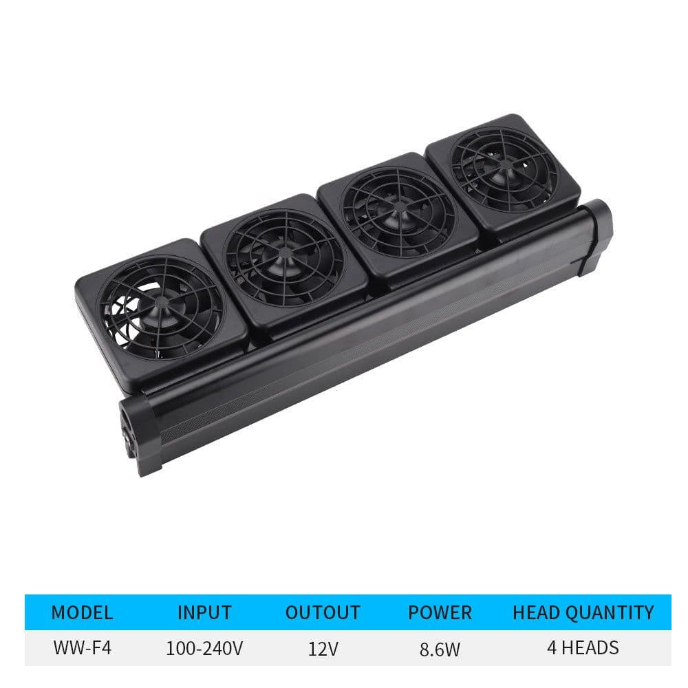 image-Fish Tank Cooling Fan Cooling Cooling Fan Aquarium Two-Speed Adjustment Wind Speed Grass Tank Shrimp Tank