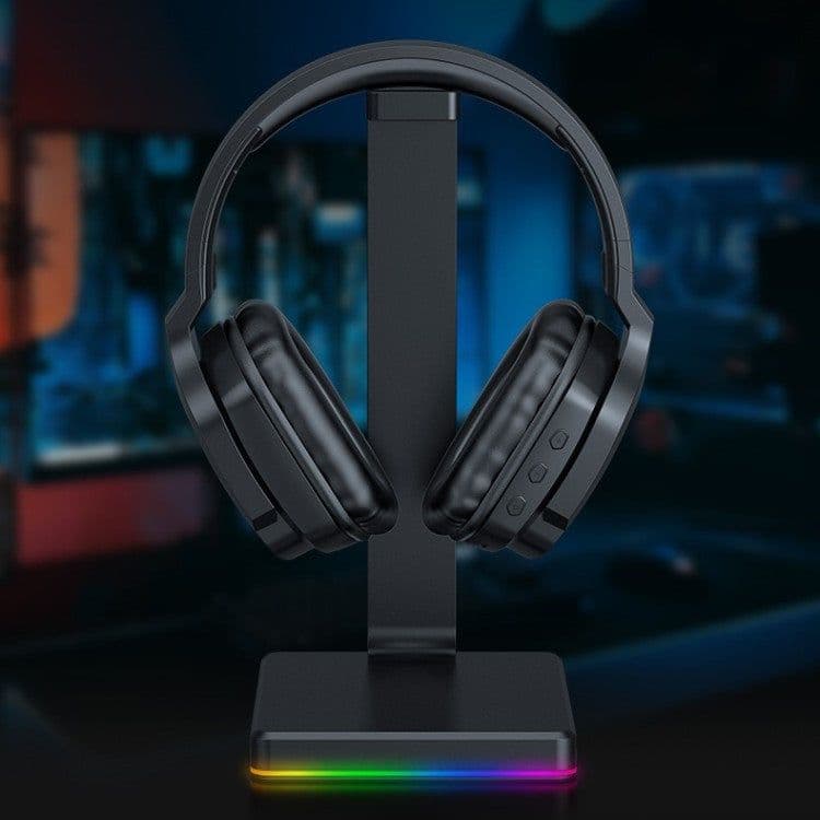 image-Head-mounted Noise Reduction Stereo Game Bass Wireless Luminous Headphones