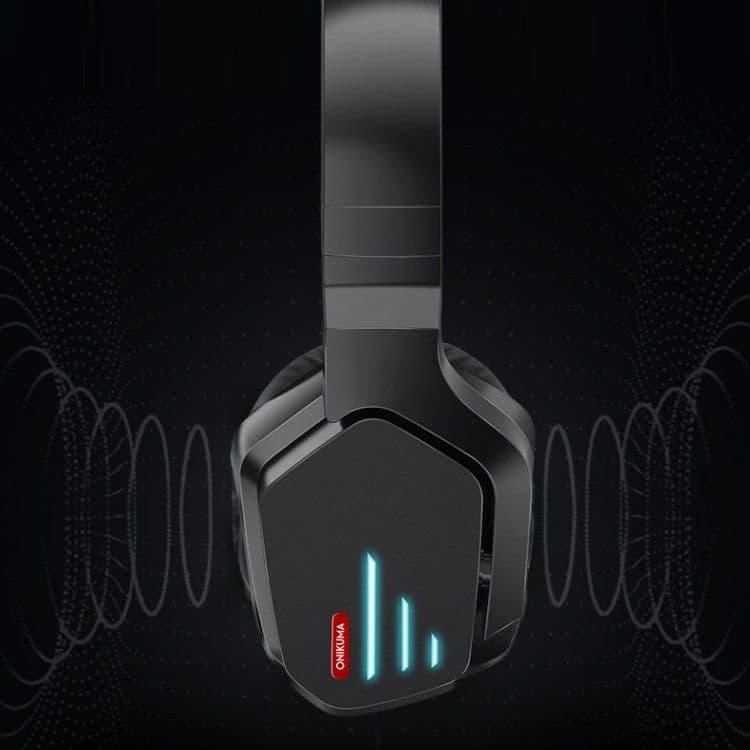 image-Head-mounted Noise Reduction Stereo Game Bass Wireless Luminous Headphones
