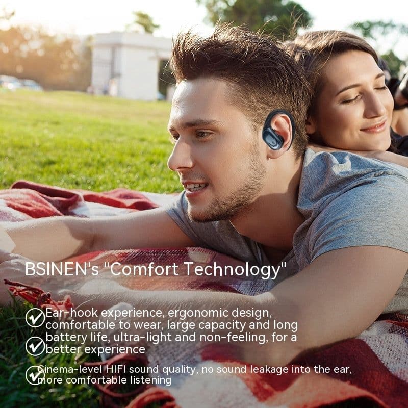 image-Smart Digital Technology Noise Reduction Sports Can't Get Rid Of Ear-mounted Wireless Headphones