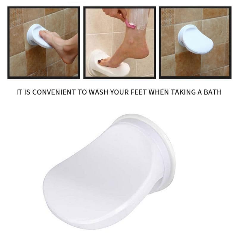 image-Bathroom Shower Foot Rest Shaving Leg Step Aid Grip Holder Pedal Step Suction Cup Non Slip Foot Pedal Wash Feet