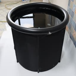 image-Portable Ice Baths Inflatable Air Ring PVC Bath Bath Household Bath Tub Holder Foldable Bath Tub For Recovery Therapy Outdoor