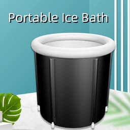 image-Portable Ice Baths Inflatable Air Ring PVC Bath Bath Household Bath Tub Holder Foldable Bath Tub For Recovery Therapy Outdoor