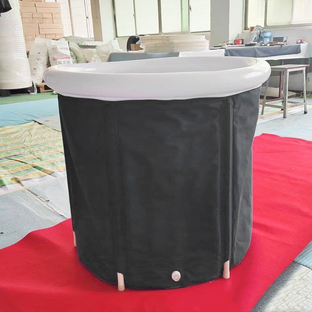 image-Portable Ice Baths Inflatable Air Ring PVC Bath Bath Household Bath Tub Holder Foldable Bath Tub For Recovery Therapy Outdoor