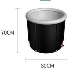 image-Portable Ice Baths Inflatable Air Ring PVC Bath Bath Household Bath Tub Holder Foldable Bath Tub For Recovery Therapy Outdoor