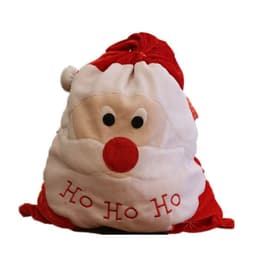 image-Santa Claus Golden Velvet Cloth Candy Backpack