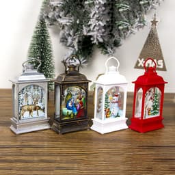 image-Christmas Decorations Portable Christmas Light Painted Transparent Ornaments