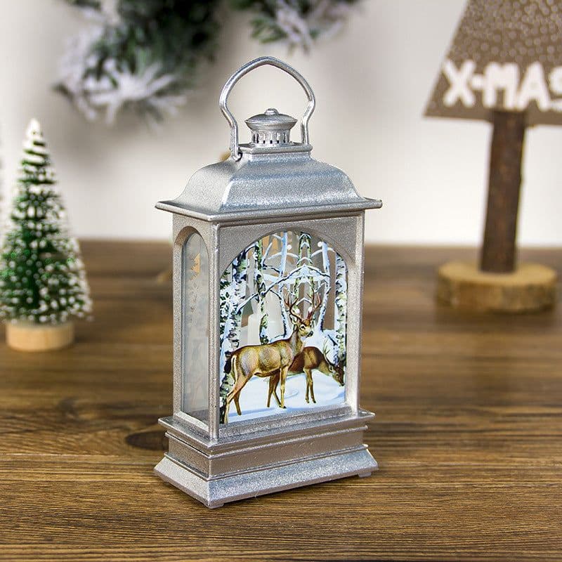 image-Christmas Decorations Portable Christmas Light Painted Transparent Ornaments