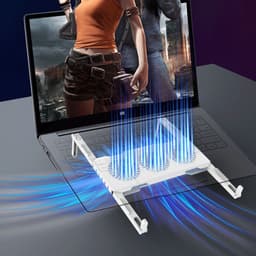 image-Portable Slim Smart Laptop Cooling Pad USB 3 Fans Gaming Laptop Cooler Fan For 17 Inch Cooler Plug Play For Notebook PC Laptop
