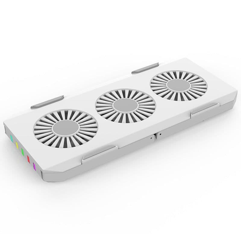 image-Portable Slim Smart Laptop Cooling Pad USB 3 Fans Gaming Laptop Cooler Fan For 17 Inch Cooler Plug Play For Notebook PC Laptop