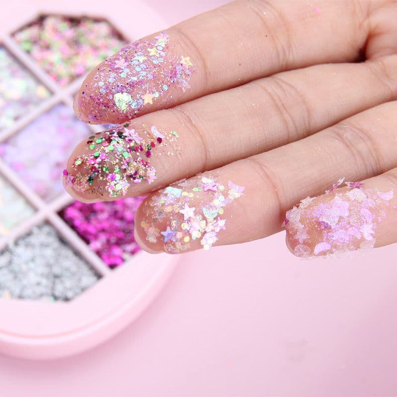 image-Face Jewels Eyeshadow Shimmer Pigment Body Face Eye Glitter Sequin Gel Cream Eye Shiny Skin Face Festival Cosmetic Glitter