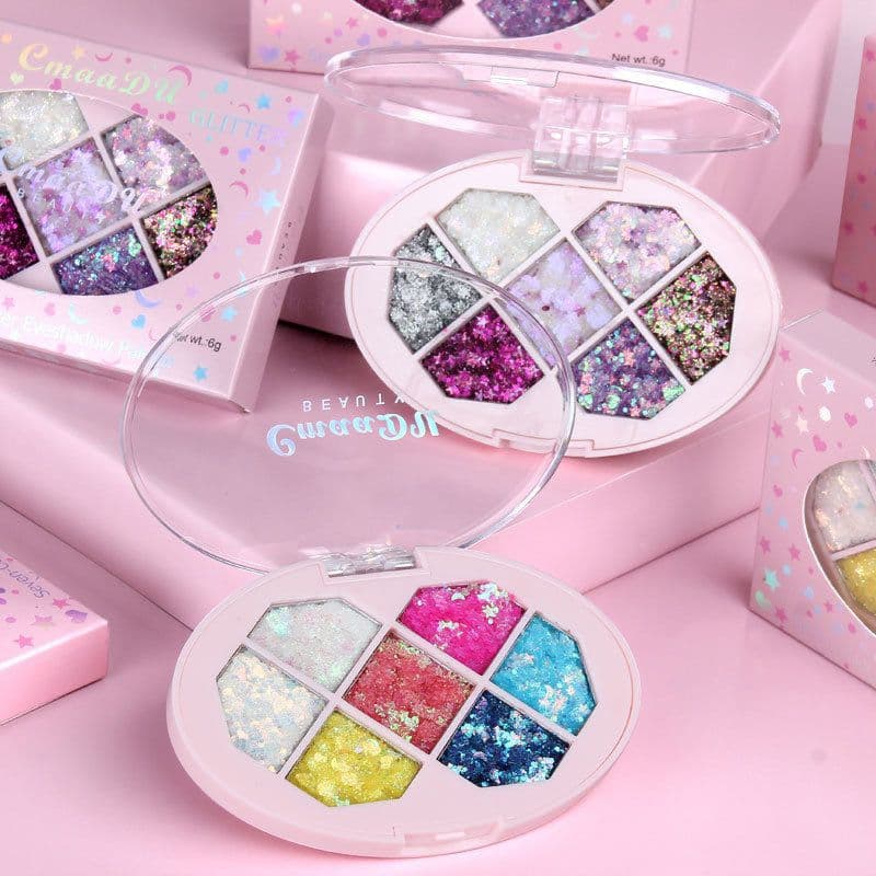 image-Face Jewels Eyeshadow Shimmer Pigment Body Face Eye Glitter Sequin Gel Cream Eye Shiny Skin Face Festival Cosmetic Glitter