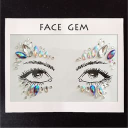 image-Tear Eye Makeup Stickers Eye Jewelry Tear Mole Patches Bright Water Glitter Diamond Glitter Sequins Childrens Show