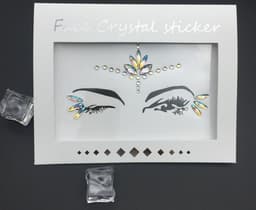 image-Tear Eye Makeup Stickers Eye Jewelry Tear Mole Patches Bright Water Glitter Diamond Glitter Sequins Childrens Show