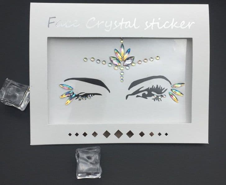 image-Tear Eye Makeup Stickers Eye Jewelry Tear Mole Patches Bright Water Glitter Diamond Glitter Sequins Childrens Show