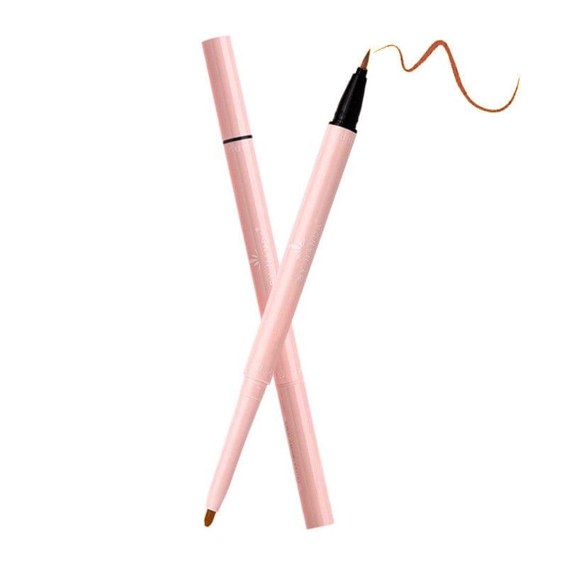 image-Plain Brown Pencil Type Hard Tip Glue Pen Eyeliner Liquid Eyeliner Is Not Smudged and Waterproof