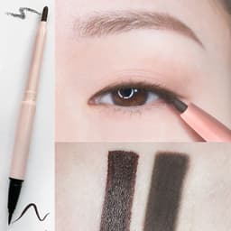 image-Plain Brown Pencil Type Hard Tip Glue Pen Eyeliner Liquid Eyeliner Is Not Smudged and Waterproof