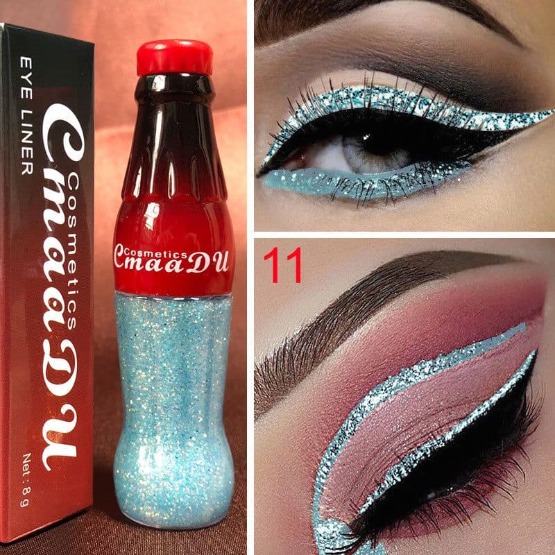 image-Color Eyeliner Glitter Pencil Women Party Smoky Sexy Eyes Liner Diamond Shining Glitter Eyeliner Makeup Cosmetics Beauty