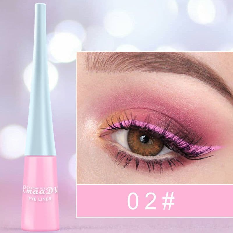 image-17 Color Liquid Eyeliner Matte Quick-Drying Color Eyeliner Lasting Non-Blooming Matte Glitter Eyeliner