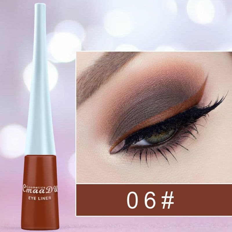 image-17 Color Liquid Eyeliner Matte Quick-Drying Color Eyeliner Lasting Non-Blooming Matte Glitter Eyeliner