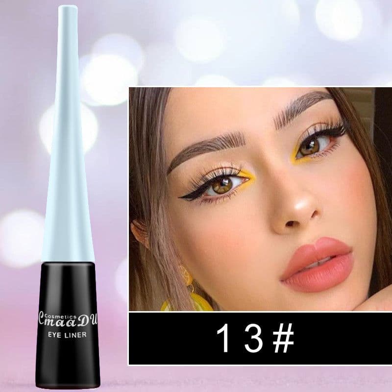 image-17 Color Liquid Eyeliner Matte Quick-Drying Color Eyeliner Lasting Non-Blooming Matte Glitter Eyeliner
